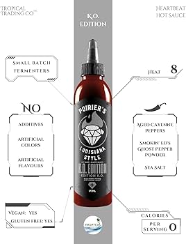 Heartbeat Hot Sauce Poirier's Louisiana Style KO Edition Hot